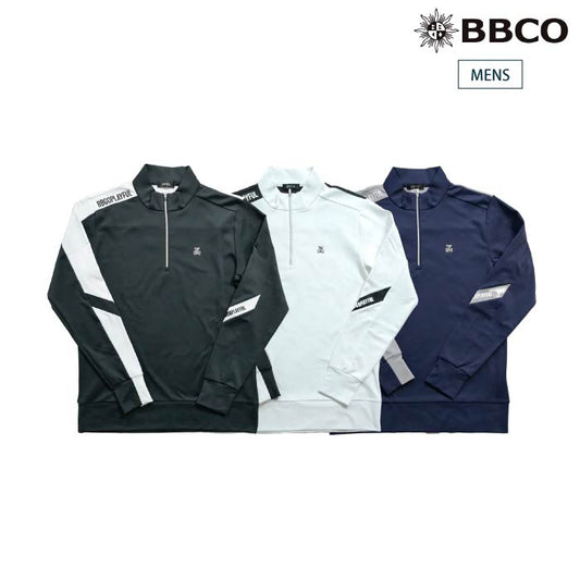 BBCO GOLF ビビコゴルフ メンズ ゴルフウェア 長袖モックネックシャツ MEN’S HALF ZIP MOCK NECK (LONG SLEEVE)  A5-1601-11