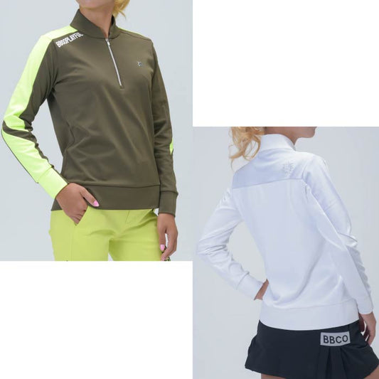 BBCO GOLF ビビコゴルフ レディース ゴルフウェア 長袖ハーフジップモックネックTシャツ LADY’S HALF ZIP MOCK NECK (LONG SLEEVE) A6-1601-11