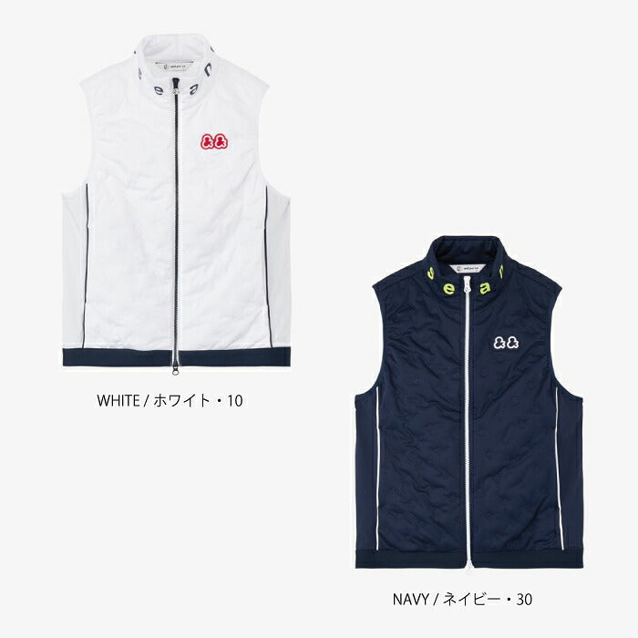 and per se アンパスィ ゴルフウェア レディース AIRJUSTER中わたベスト マルチストレッチ 軽量 保温 抗菌防臭 セットアップ対応 aff1006g3