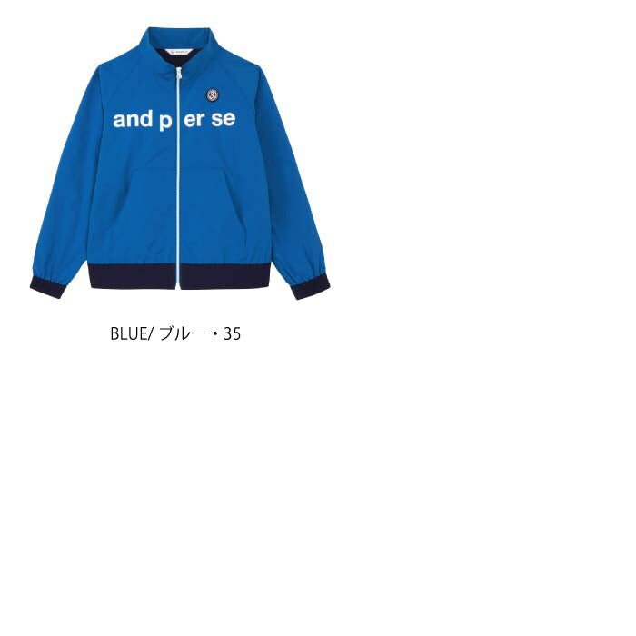 and per se アンパスィ ゴルフウェア レディース エアジャスター切替ブルゾン ストレッチ はっ水 保温 AFF1105G2