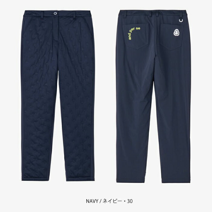 and per se アンパスィ ゴルフウェア レディース AIRJUSTERハイブリッドパンツ マルチストレッチ・軽量・保温・抗菌防臭 aff5006g3
