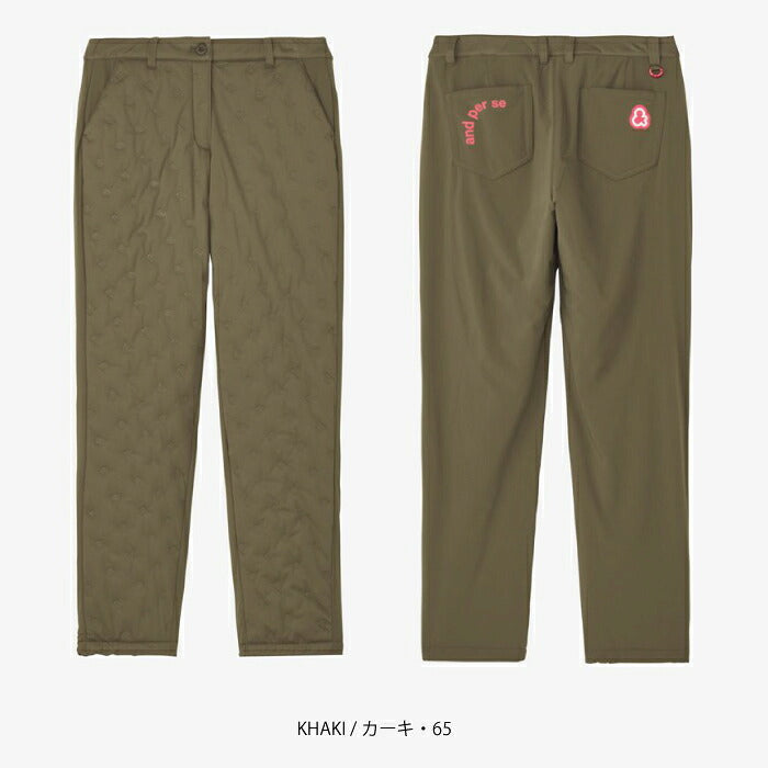 and per se アンパスィ ゴルフウェア レディース AIRJUSTERハイブリッドパンツ マルチストレッチ・軽量・保温・抗菌防臭 aff5006g3