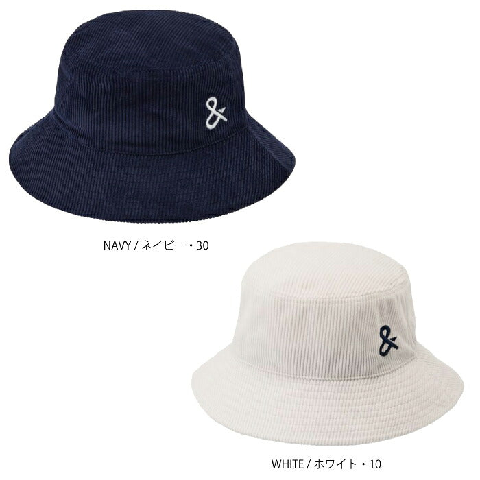 and per se アンパスィ ゴルフウェア レディース バケットハット 帽子 UVケア 後ろ中心スリット入 aff8516