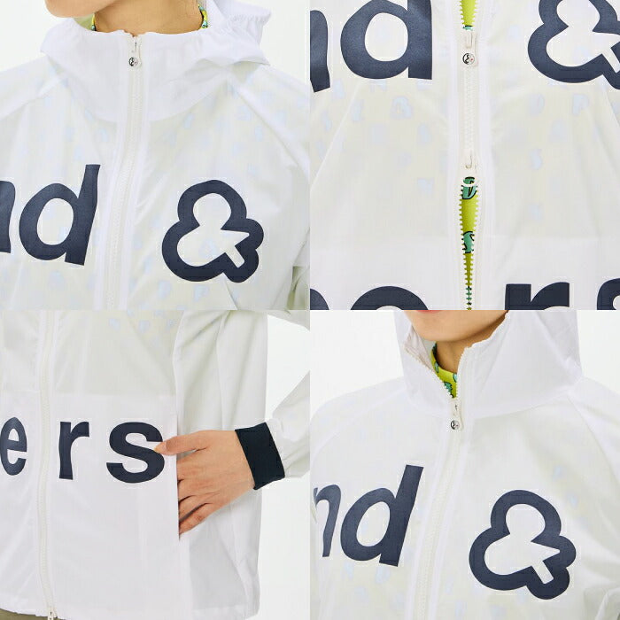 and per se アンパスィ ゴルフウェア レディース マルチウェザーフーディージャケット ブルゾン マルチストレッチ はっ水 UV 抗菌防臭 透湿 AFS1106G1