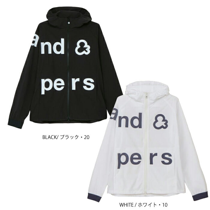 and per se アンパスィ ゴルフウェア レディース マルチウェザーフーディージャケット ブルゾン マルチストレッチ はっ水 UV 抗菌防臭 透湿 AFS1106G1