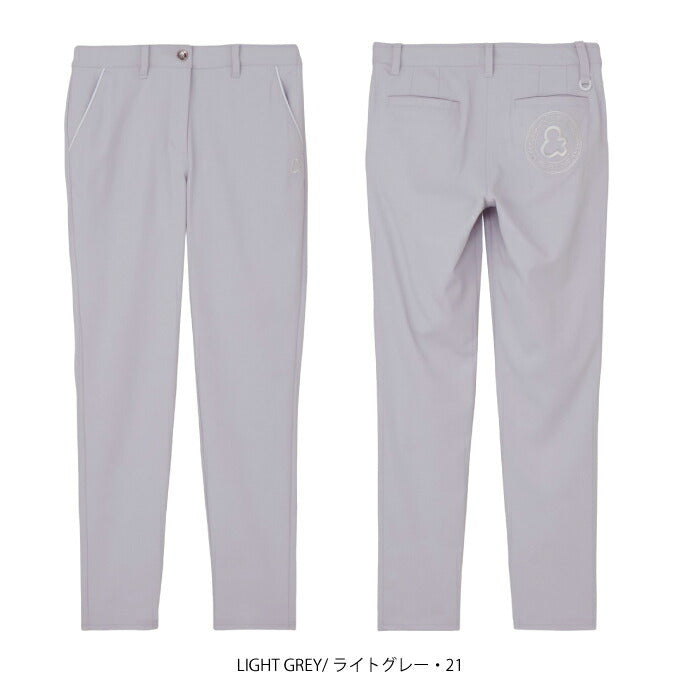 and per se アンパスィ ゴルフウェア レディース クールオックスフォード パンツ ロングパンツ ストレッチ はっ水 UV 接触冷感 抗菌防臭 遮熱 afs5046e8