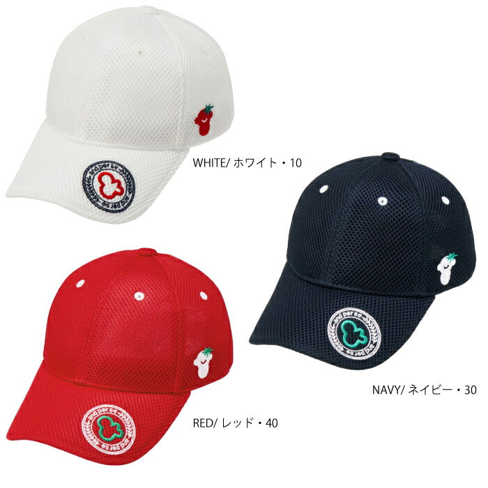 and per se アンパスィ ゴルフウェア レディース キャップ 帽子 メッシュキャップ 面ファスナー仕様アジャスター サイズ調整可能 AFS8436