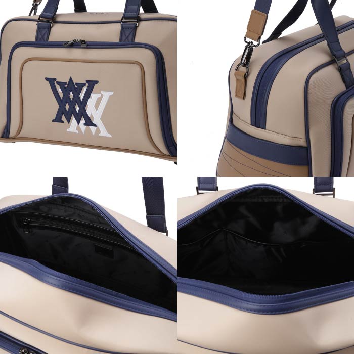 ANEW GOLF アニューゴルフ メンズ レディース DOUBLE LOGO BOSTON BAG ダブルロゴボストンバッグ AGEUUBB01