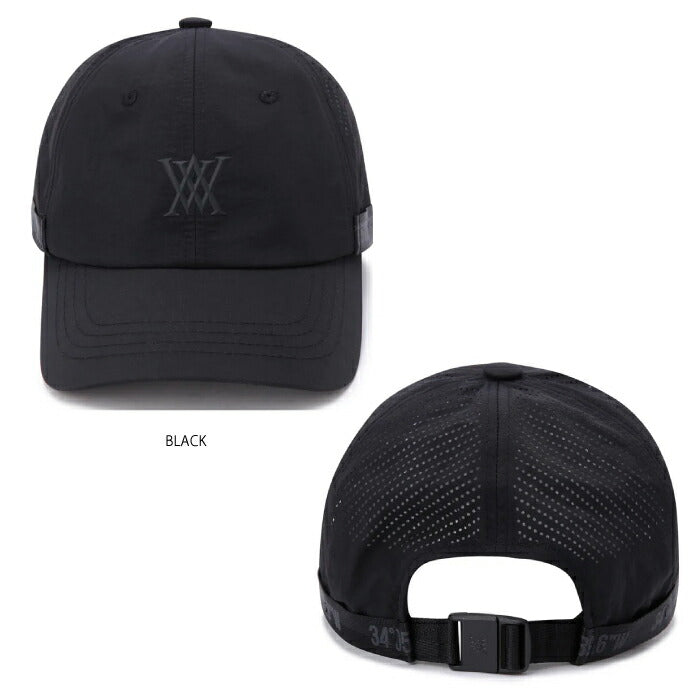 ANEW GOLF アニューゴルフ ゴルフウェア メンズ レディース UNISEX STRAP CAP ストラップキャップ 帽子 パンチング加工 AGEUUCP05