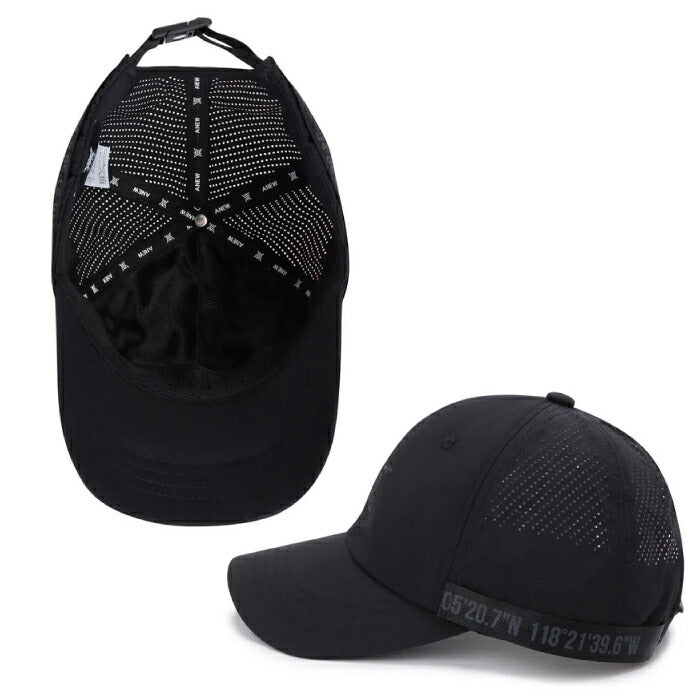 ANEW GOLF アニューゴルフ ゴルフウェア メンズ レディース UNISEX STRAP CAP ストラップキャップ 帽子 パンチング加工 AGEUUCP05