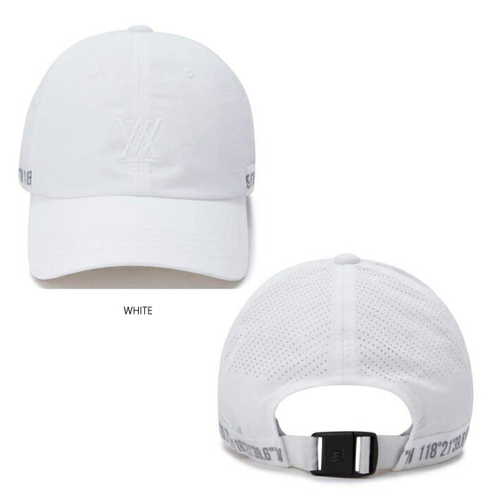 ANEW GOLF アニューゴルフ ゴルフウェア メンズ レディース UNISEX STRAP CAP ストラップキャップ 帽子 パンチング加工 AGEUUCP05