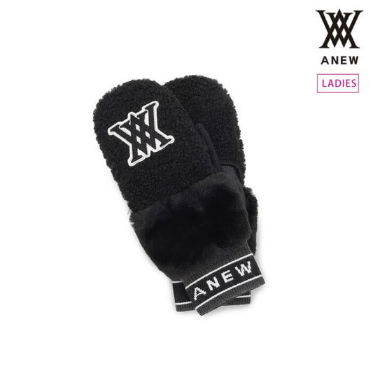 ANEW GOLF アニューゴルフ ゴルフウェア レディース WOMEN MITTEN GLOVES ミトン グローブ 手袋 保温 防寒 AGEWWGV01