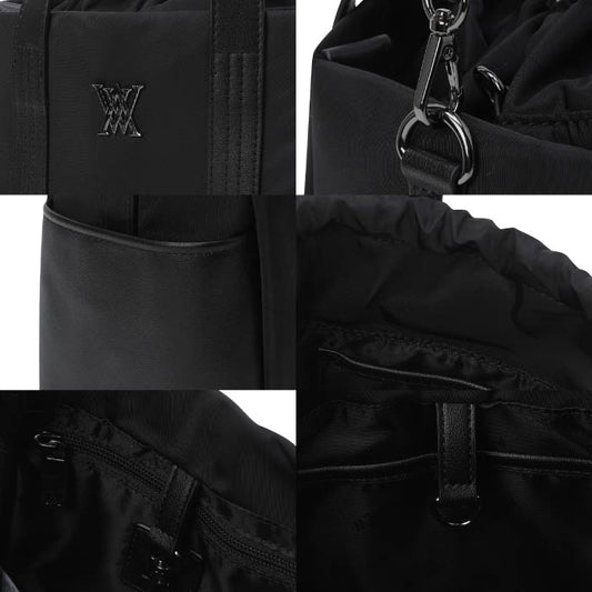 ANEW GOLF アニューゴルフ レディース WOMEN FABRIC TOTEBAG ロゴ ショルダー 2WAY ウィメンズ ファブリックトートバック インナーバッグ付 AGFFWBG02