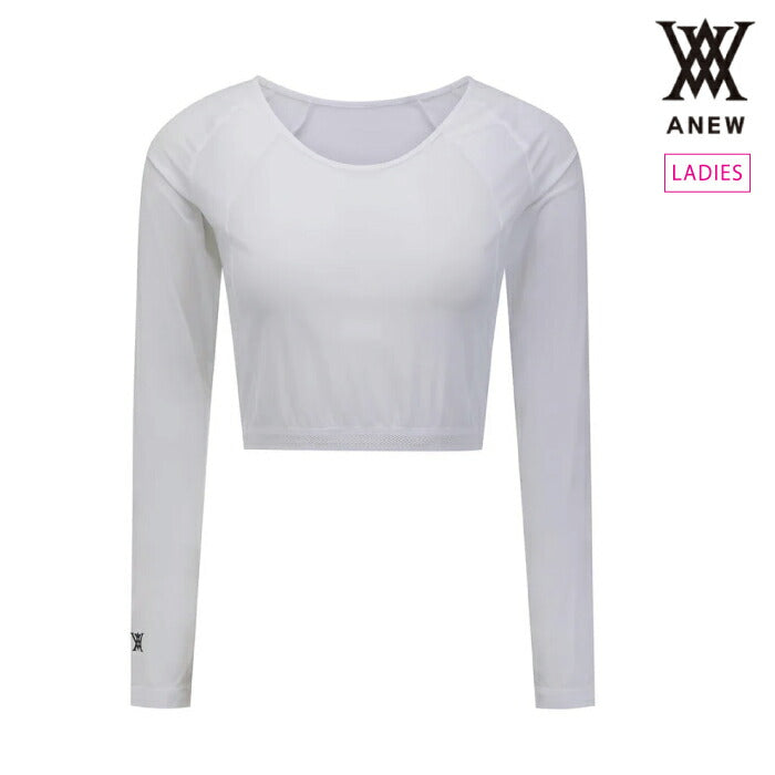 ANEW GOLF アニューゴルフ ゴルフウェア レディース WOMEN BOLERO BASELAYER ウィメンズベースレイヤー ボレロデザイン メッシュ素材 軽量 伸縮性 aggmwts02