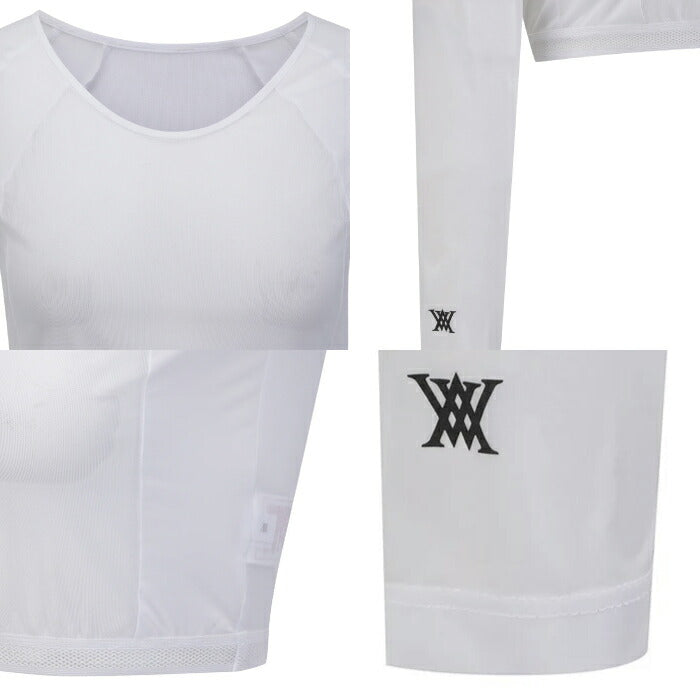 ANEW GOLF アニューゴルフ ゴルフウェア レディース WOMEN BOLERO BASELAYER ウィメンズベースレイヤー ボレロデザイン メッシュ素材 軽量 伸縮性 aggmwts02