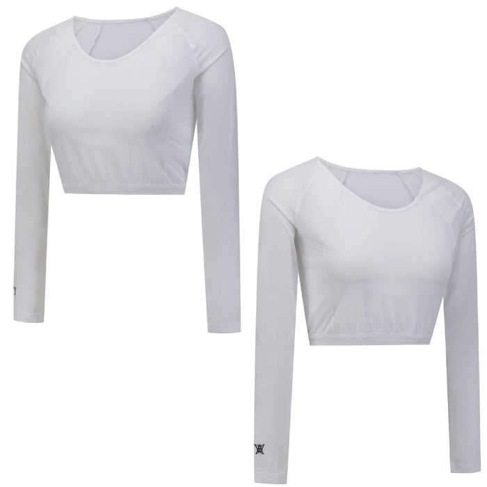 ANEW GOLF アニューゴルフ ゴルフウェア レディース WOMEN BOLERO BASELAYER ウィメンズベースレイヤー ボレロデザイン メッシュ素材 軽量 伸縮性 aggmwts02