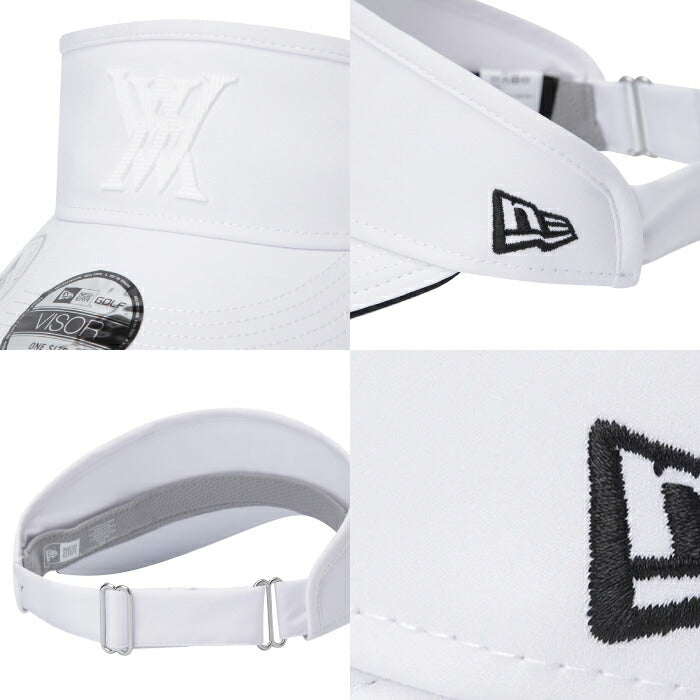ANEW GOLF アニューゴルフ ゴルフウェア メンズ レディース UNISEX ANEW X NEWERA GOLF VISOR バイザー 帽子 ANEW×NEW ERAコラボレーション 内側メッシュ素材 サイズ調整可能 マグネット機能付きつば agguucpn4