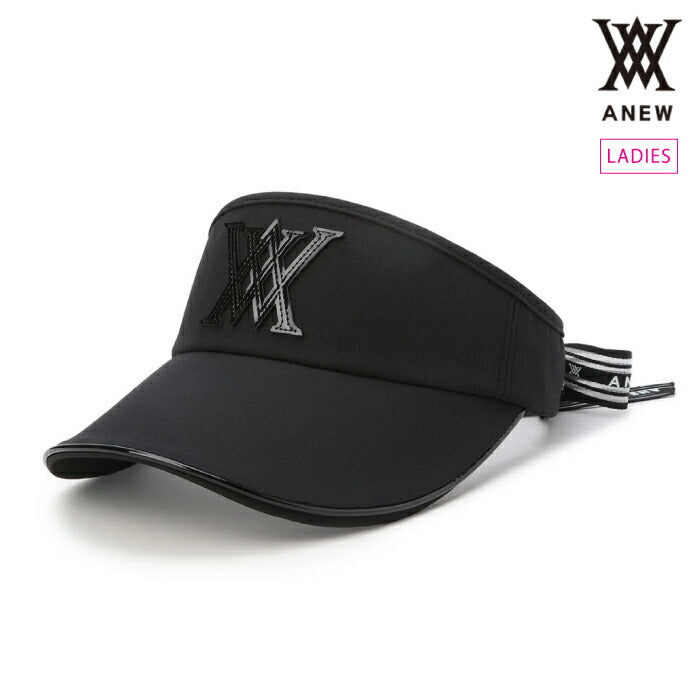ANEW GOLF アニューゴルフ ゴルフウェア レディース WOMEN ESSENTIAL RIBBON VISOR リボンバイザー バックリボンでアレンジ自在 agguwcp21