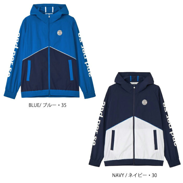 and per se アンパスィ ゴルフウェア メンズ エアジャスター切替ブルゾン ストレッチ はっ水 保温 AMF1105G2