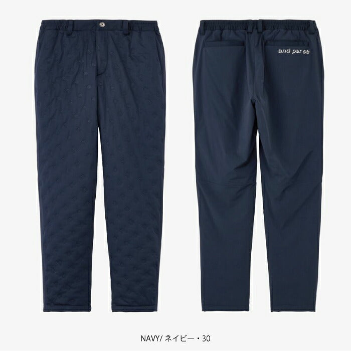 and per se アンパスィ ゴルフウェア メンズ AIRJUSTERハイブリッドパンツ フルレングスパンツ マルチストレッチ 軽量 保温 抗菌防臭 amf5006g3