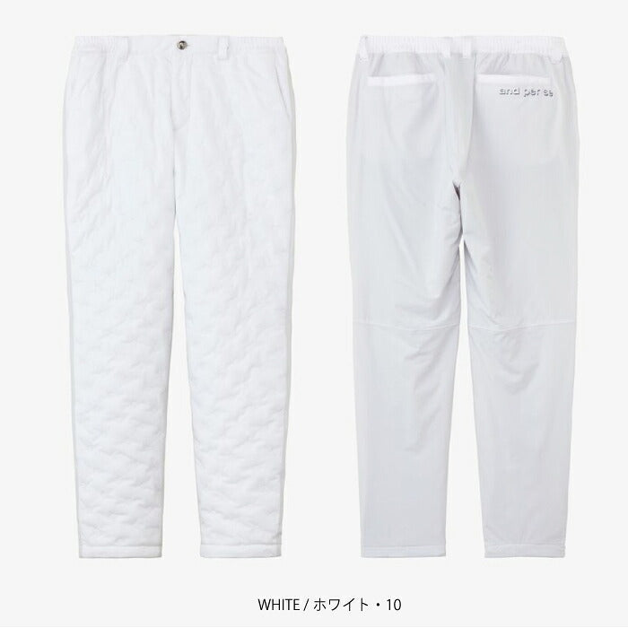 and per se アンパスィ ゴルフウェア メンズ AIRJUSTERハイブリッドパンツ フルレングスパンツ マルチストレッチ 軽量 保温 抗菌防臭 amf5006g3