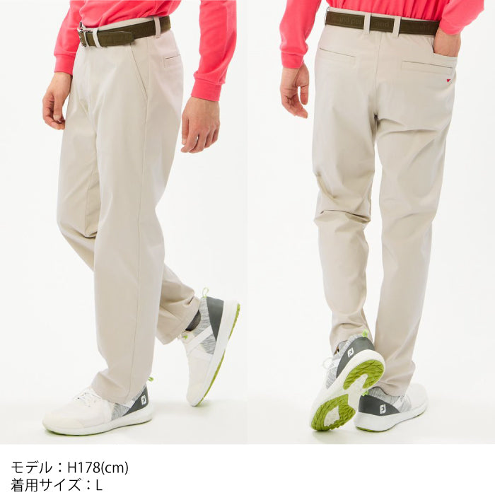 and per se アンパスィ ゴルフウェア メンズ オールラウンダーストレートパンツ ストレッチ はっ水 UVガード 静電気軽減 抗菌防臭 amf5026e1