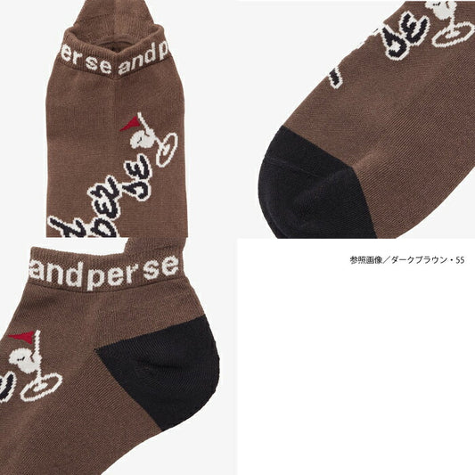 and per se アンパスィ ゴルフウェア メンズ アンクルソックス 靴下 底クッションパイル 吸汗速乾 抗菌防臭 日本製 amf8006