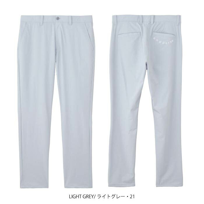and per se アンパスィ ゴルフウェア メンズ クールラスティング パンツ ロングパンツ マルチストレッチ UV 接触冷感 抗菌防臭 べたつき軽減 ams5036e4