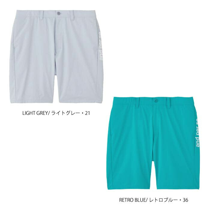 and per se アンパスィ ゴルフウェア メンズ クールラスティング ショートパンツ マルチストレッチ UV 接触冷感 抗菌防臭 べたつき軽減 ams5506e4