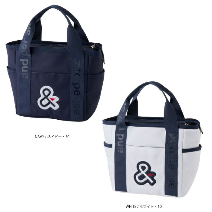 and per se アンパスィ ゴルフ メンズ レディース 定番カートバッグ ユニセックス 刺繍ワッペン ポケット付き aua7016