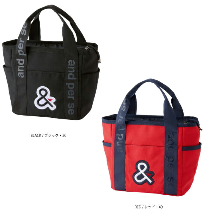 and per se アンパスィ ゴルフ メンズ レディース 定番カートバッグ ユニセックス 刺繍ワッペン ポケット付き aua7016
