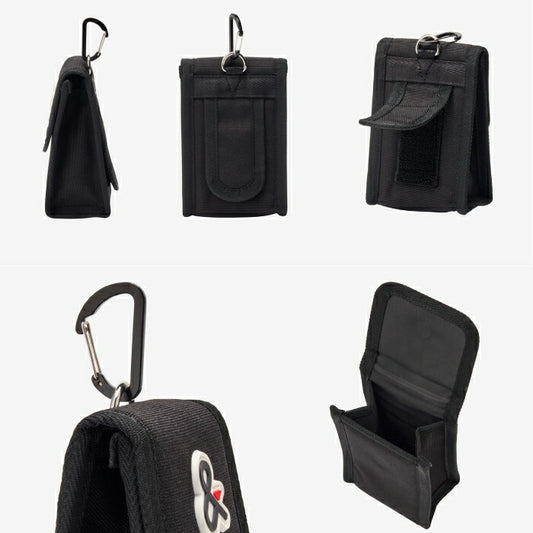 and per se アンパスィ ゴルフ メンズ レディース 距離計ポーチ スコープ収納 小物収納 カラビナ付 マグネットボタン ウエストベルト固定 AUS7056