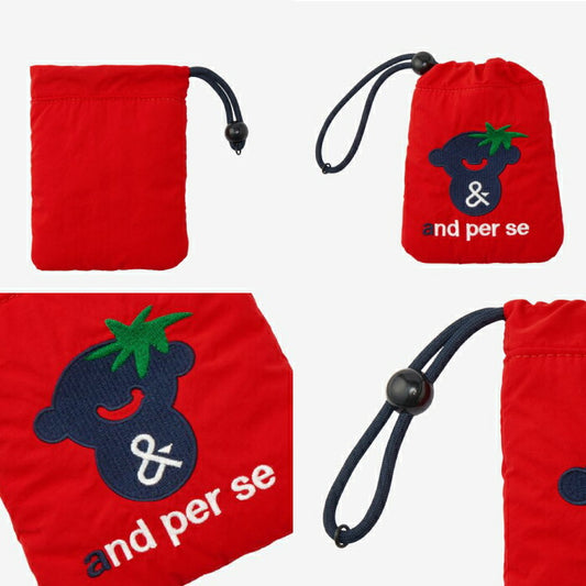 and per se アンパスィ ゴルフ メンズ レディース マルチポーチ ユーティリティーポーチバッグ ふんわりソフト 小物収納 AUS7746