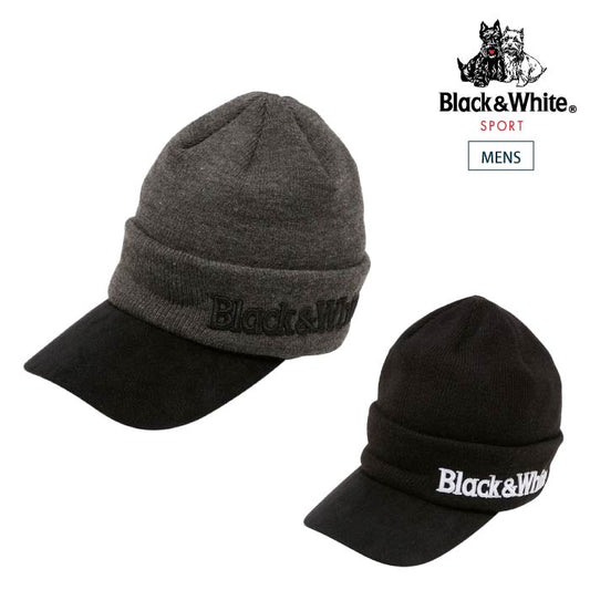 Black＆white ブラック＆ホワイト メンズ ニットキャップ UV CARE BGF8523