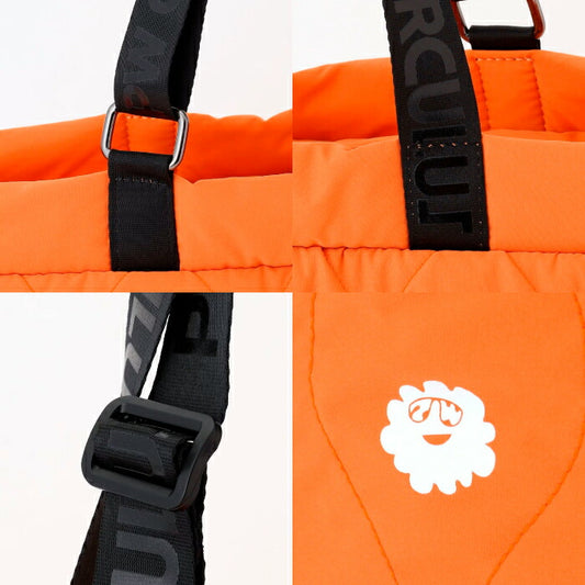 PW CIRCULUS ピーダブリュサーキュラス ゴルフ メンズ レディース UNISEX 中綿ビッグトート ゴルフ 軽量 大容量 キルティング バッグinバッグ付 カラビナ付 センターポケット bo7igw0301
