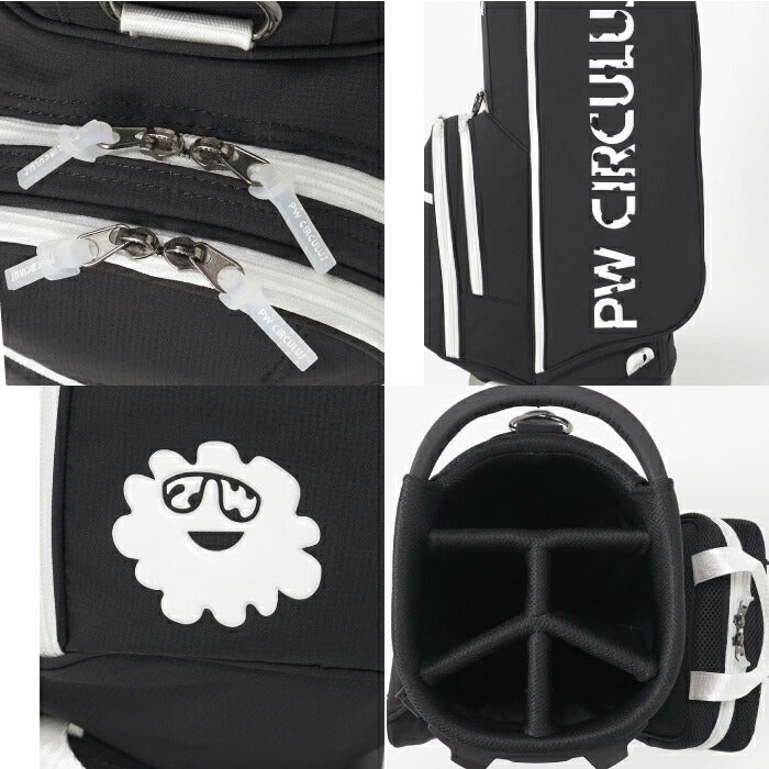 PW CIRCULUS ピーダブリュサーキュラス ゴルフ メンズ レディース UNISEX デタッチャブル キャディバッグ PVCフード ミニポーチ シューズケース 取り外し可能 bo7ilm0011