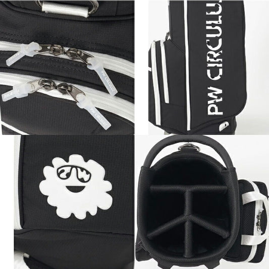 PW CIRCULUS ピーダブリュサーキュラス ゴルフ メンズ レディース UNISEX デタッチャブル キャディバッグ PVCフード ミニポーチ シューズケース 取り外し可能 bo7ilm0011