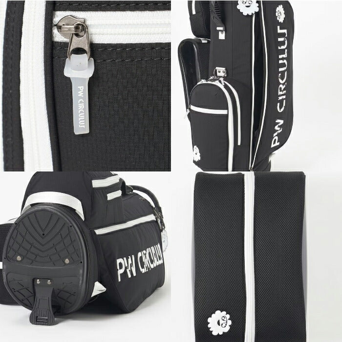 PW CIRCULUS ピーダブリュサーキュラス ゴルフ メンズ レディース UNISEX デタッチャブル キャディバッグ PVCフード ミニポーチ シューズケース 取り外し可能 bo7ilm0011