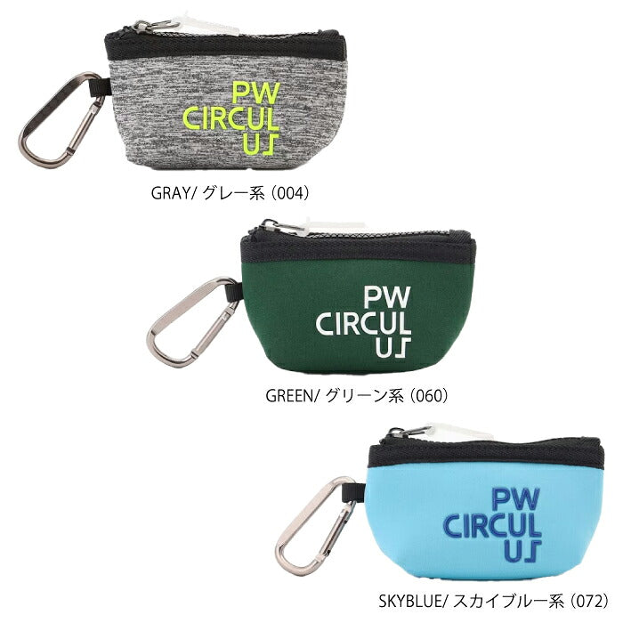 PW CIRCULUS ピーダブリュサーキュラス ゴルフ メンズ レディース UNISEX PWボールポーチ ネオプレーン素材 万能ミニポーチ bo7ilm0031