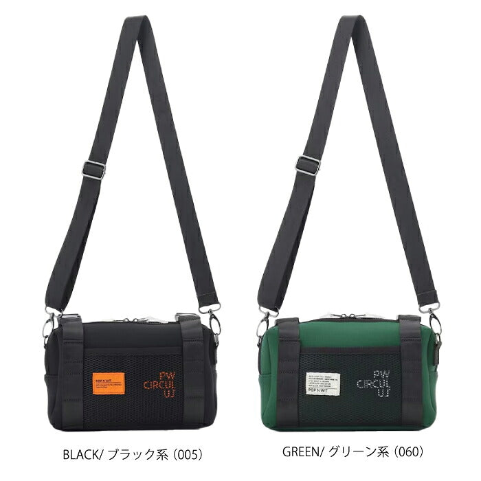 PW CIRCULUS ピーダブリュサーキュラス ゴルフ メンズ レディース UNISEX PWロゴカートポーチ カートバッグ ショルダー付 カート手すり取り付け可能 ネオプレーン素材 内側ポケット付き bo7ilm0311