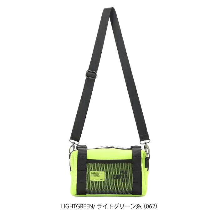 PW CIRCULUS ピーダブリュサーキュラス ゴルフ メンズ レディース UNISEX PWロゴカートポーチ カートバッグ ショルダー付 カート手すり取り付け可能 ネオプレーン素材 内側ポケット付き bo7ilm0311