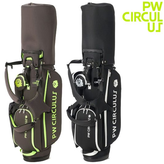 PW CIRCULUS ピーダブリュサーキュラス ゴルフ メンズ レディース UNISEX デタッチャブル キャディバッグ スタンド 軽量で丈夫なメッシュ素材 ランドリーケース シューズケース 小物ポーチ bo7ilw0011
