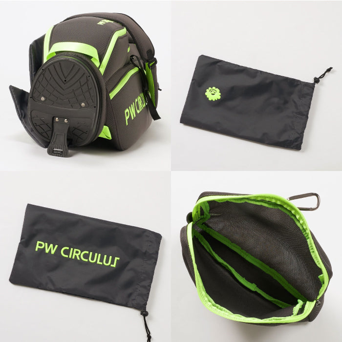 PW CIRCULUS ピーダブリュサーキュラス ゴルフ メンズ レディース UNISEX デタッチャブル キャディバッグ スタンド 軽量で丈夫なメッシュ素材 ランドリーケース シューズケース 小物ポーチ bo7ilw0011