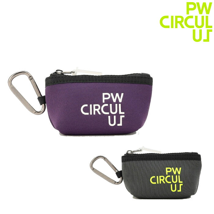 PW CIRCULUS ピーダブリュサーキュラス ゴルフ メンズ レディース UNISEX〈【UNISEX】PWボールポーチ ネオプレン素材 軽量 カラビナ bo7ilw0031