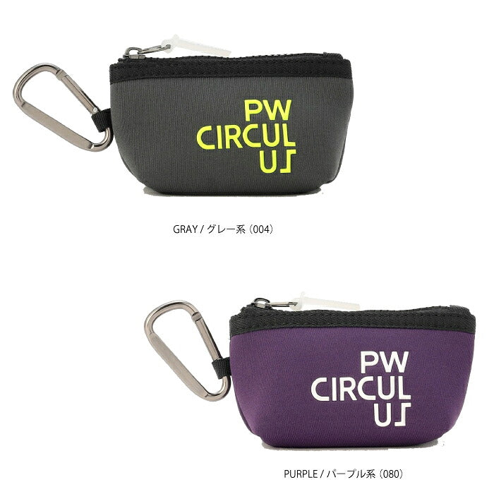 PW CIRCULUS ピーダブリュサーキュラス ゴルフ メンズ レディース UNISEX〈【UNISEX】PWボールポーチ ネオプレン素材 軽量 カラビナ bo7ilw0031