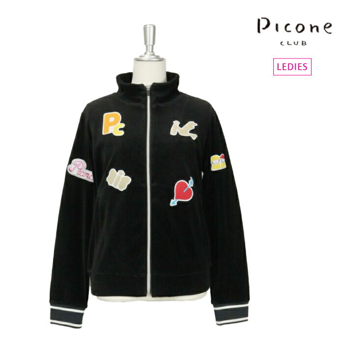 PICONE CLUB ピッコーネクラブ ゴルフウェア レディース ベロアジップアップブルゾン C419902