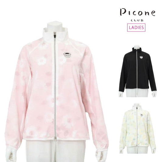 PICONE CLUB ピッコーネクラブ ゴルフウェア レディース 花柄透けブルゾン c454301