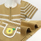 PICONE CLUB ピッコーネクラブ ゴルフウェア レディース フラワー刺繍ジップカーディガン c458327