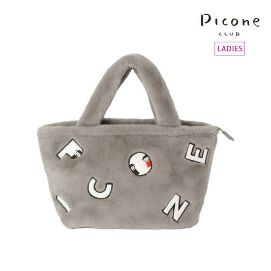PICONE CLUB ピッコーネクラブ ゴルフウェア レディース ロゴワッペンファーカートバッグ 内側ポケット 底面ビョウ付 C510005