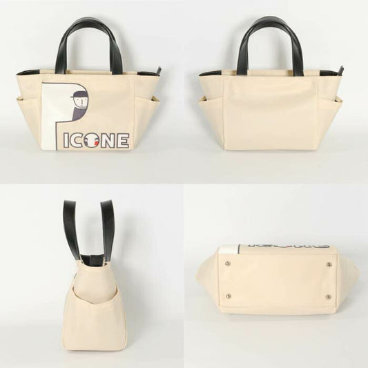 PICONE CLUB ピッコーネクラブ ゴルフバッグ レディース ロゴワッペンナイロンカートバッグ ポケット付き ファスナー付き C510905